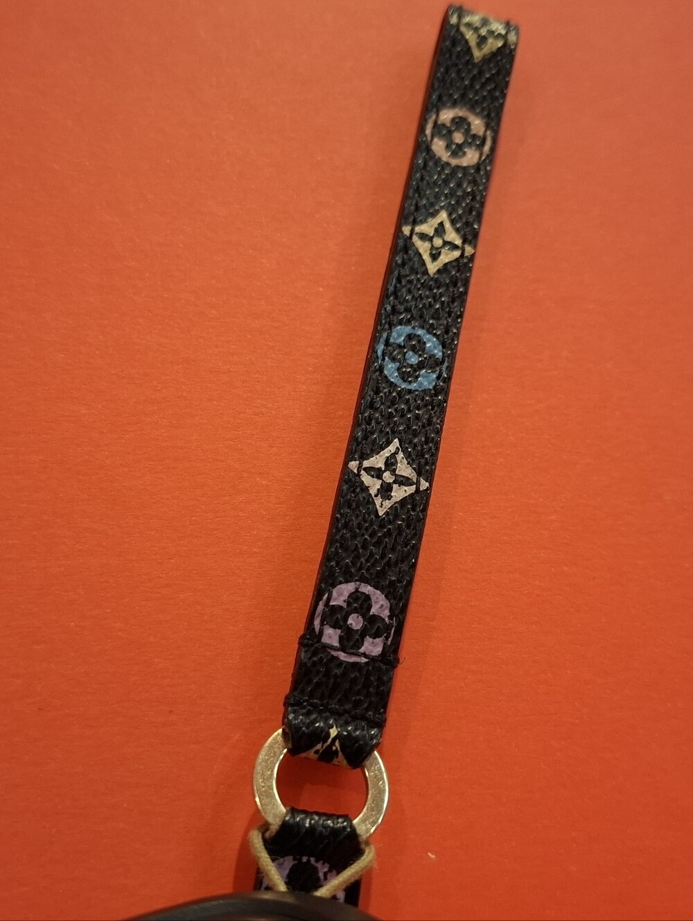 Louis Vuitton Black Multicolor Monogram Key Wristlet
